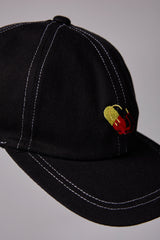 GLITCH EMBROIDERY CAP/POWER/DRUKQS/BTC