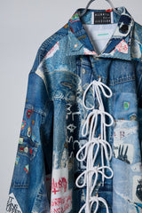 TROMPE L'OEIL DENIM PATTERN SHJ JUV