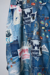 TROMPE L'OEIL DENIM PATTERN SHJ JUV