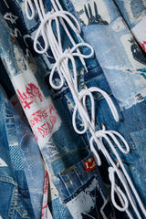 TROMPE L'OEIL DENIM PATTERN SHJ JUV