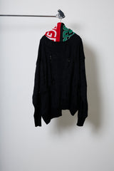 EARHOOD GLITTERY BALACLAVA SWEATER