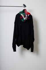 EARHOOD GLITTERY BALACLAVA SWEATER