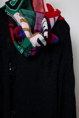 EARHOOD GLITTERY BALACLAVA SWEATER