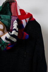 EARHOOD GLITTERY BALACLAVA SWEATER