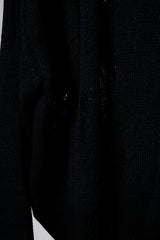 EARHOOD GLITTERY BALACLAVA SWEATER