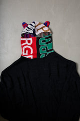 EARHOOD GLITTERY BALACLAVA SWEATER