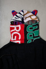 EARHOOD GLITTERY BALACLAVA SWEATER