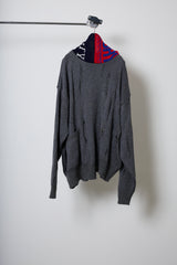 EARHOOD GLITTERY BALACLAVA SWEATER