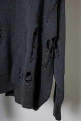 EARHOOD GLITTERY BALACLAVA SWEATER