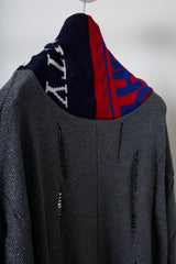 EARHOOD GLITTERY BALACLAVA SWEATER