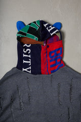 EARHOOD GLITTERY BALACLAVA SWEATER