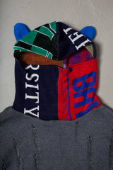 EARHOOD GLITTERY BALACLAVA SWEATER