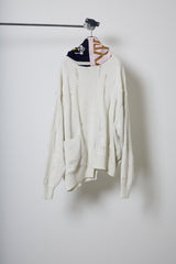 EARHOOD GLITTERY BALACLAVA SWEATER