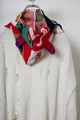 EARHOOD GLITTERY BALACLAVA SWEATER