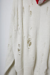 EARHOOD GLITTERY BALACLAVA SWEATER