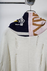 EARHOOD GLITTERY BALACLAVA SWEATER