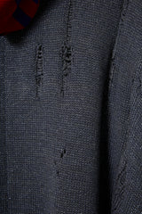 EARHOOD GLITTERY BALACLAVA ZIP SWEATER