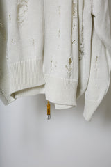 EARHOOD GLITTERY BALACLAVA ZIP SWEATER