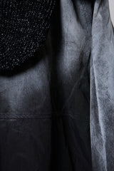 SPRAY PIGMENT-DYED BALACLAVA JACKET