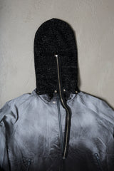 SPRAY PIGMENT-DYED BALACLAVA JACKET