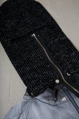 SPRAY PIGMENT-DYED BALACLAVA JACKET