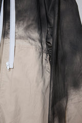 SPRAY PIGMENT-DYED BALACLAVA JACKET