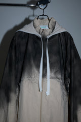 SPRAY PIGMENT-DYED BALACLAVA JACKET