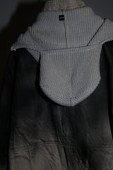 SPRAY PIGMENT-DYED BALACLAVA JACKET