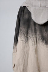 SPRAY PIGMENT-DYED BALACLAVA JACKET