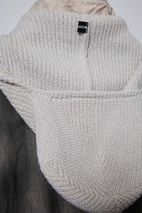 SPRAY PIGMENT-DYED BALACLAVA JACKET