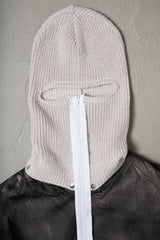 SPRAY PIGMENT-DYED BALACLAVA JACKET
