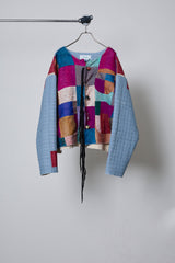 PATCHWORK KANTHA EMB QUILTED JACKET