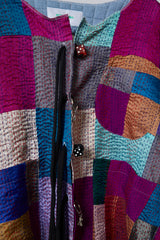 PATCHWORK KANTHA EMB QUILTED JACKET