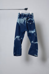3D CUT DENIM IRREGULAR BLEACH
