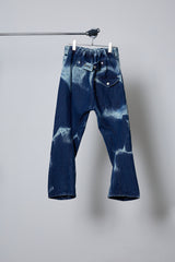 3D CUT DENIM IRREGULAR BLEACH