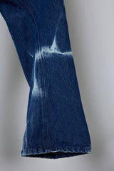 3D CUT DENIM IRREGULAR BLEACH