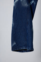 3D CUT DENIM IRREGULAR BLEACH