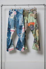 3D CUT TROUSERS TROMPE L'OEIL JUV