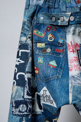 3D CUT TROUSERS TROMPE L'OEIL JUV