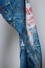 3D CUT TROUSERS TROMPE L'OEIL JUV