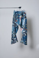 3D CUT TROUSERS TROMPE L'OEIL JUV
