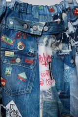 3D CUT TROUSERS TROMPE L'OEIL JUV