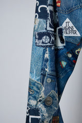 3D CUT TROUSERS TROMPE L'OEIL JUV