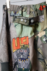 3D CUT TROUSERS TROMPE L'OEIL JUV