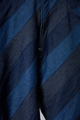 3D CUT ARTISAN PATCHWORK DENIM