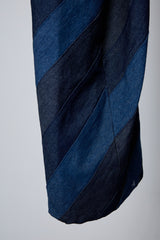 3D CUT ARTISAN PATCHWORK DENIM