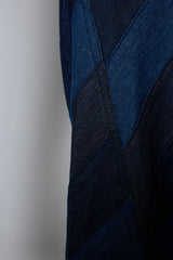 3D CUT ARTISAN PATCHWORK DENIM