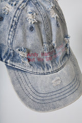DAMAGED DENIM CAP THEME