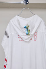 RECONSTRUCTED T-SHIRT HOODED DRESS