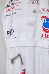 RECONSTRUCTED T-SHIRT HOODED DRESS